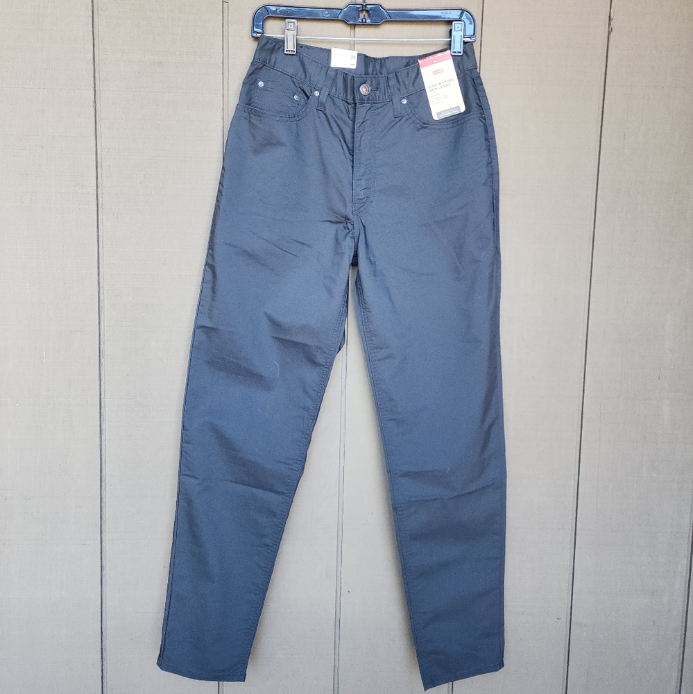 Levis High Waisted Mom Jeans Cotton Polyesyer Elastane